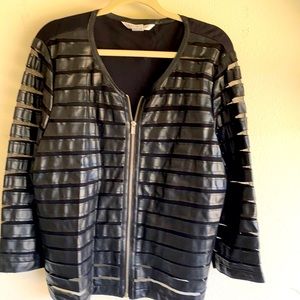 Faux Leather Shirt/Jacket